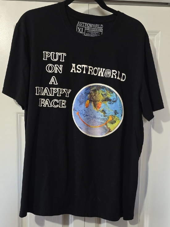 Other - Astroworld 'Put On A Happy Face' Graphic Tee - Black
